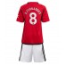 Maillot de foot Manchester United Bruno Fernandes #8 Domicile vêtements enfant 2023-24 Manches Courtes (+ pantalon court)